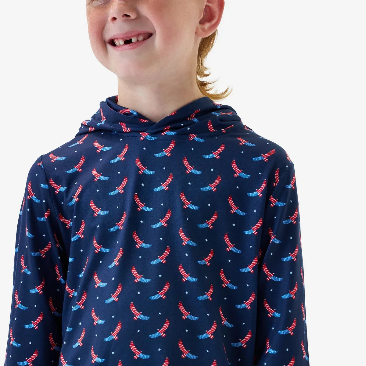Boy's Burlebo USA Eagle Performance Hoodie Y-PH-UEAG