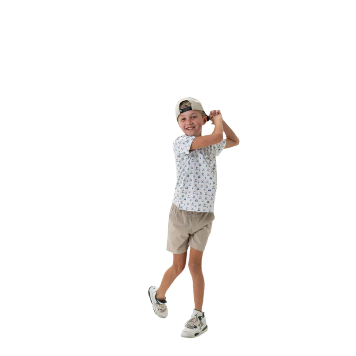Boy's Burlebo Youth Polo - Hole In One Shirt Y-PP-HIO-W - Crazy House Western Wear