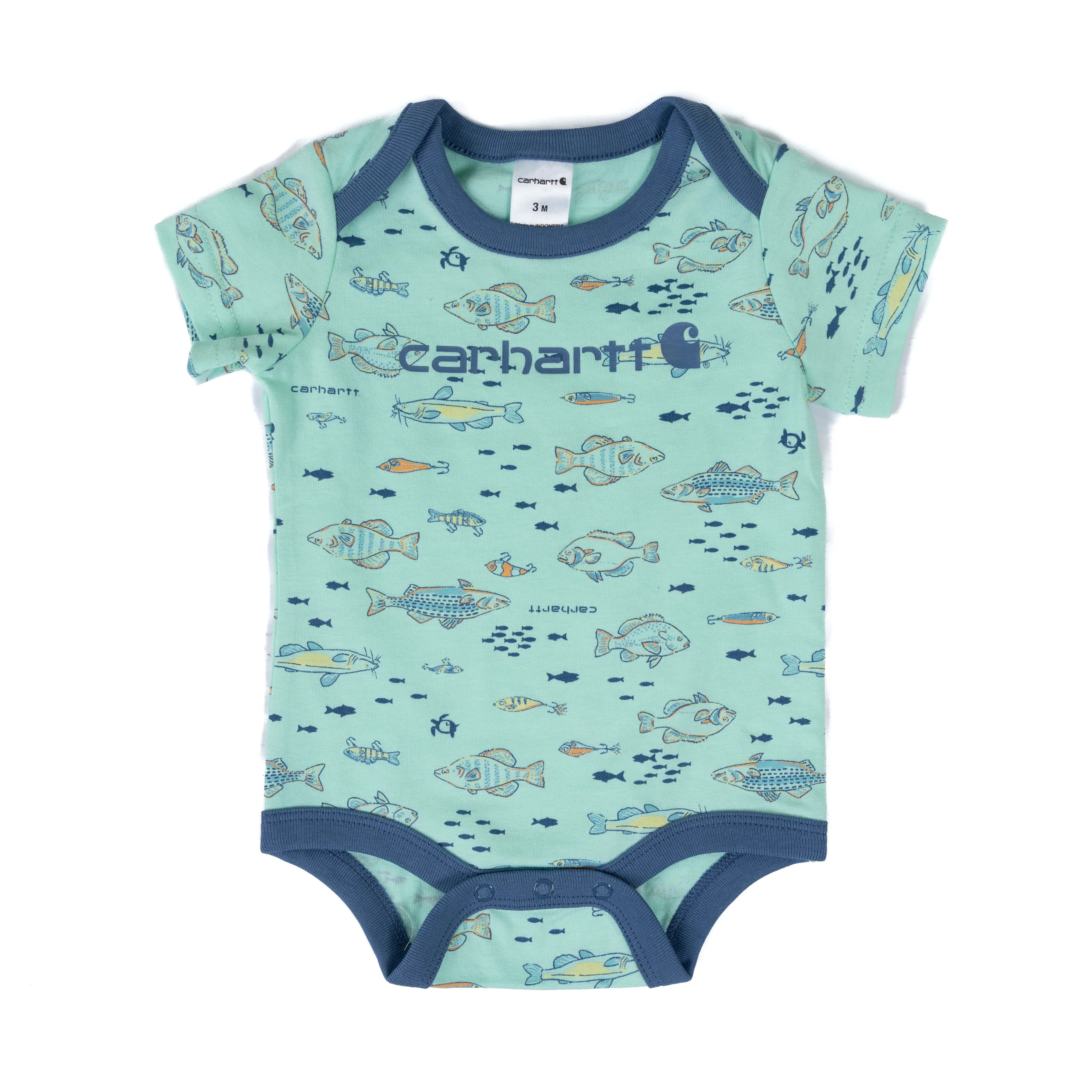 Boy's Carhartt 2 Piece Fish Bodysuit Set CG8106-GC7