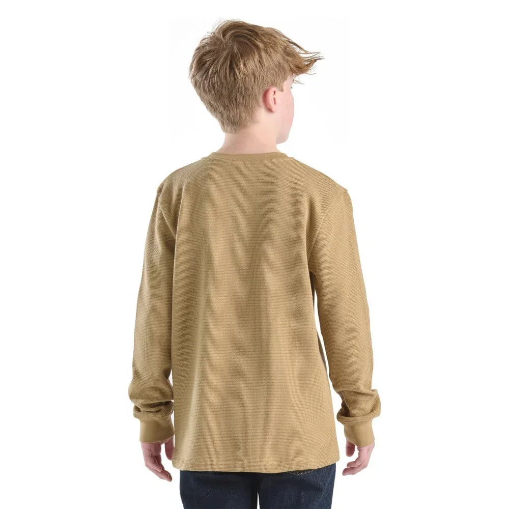 Boy's Carhartt Henley Long Sleeve Pocket T-shirt CA6769-CT06