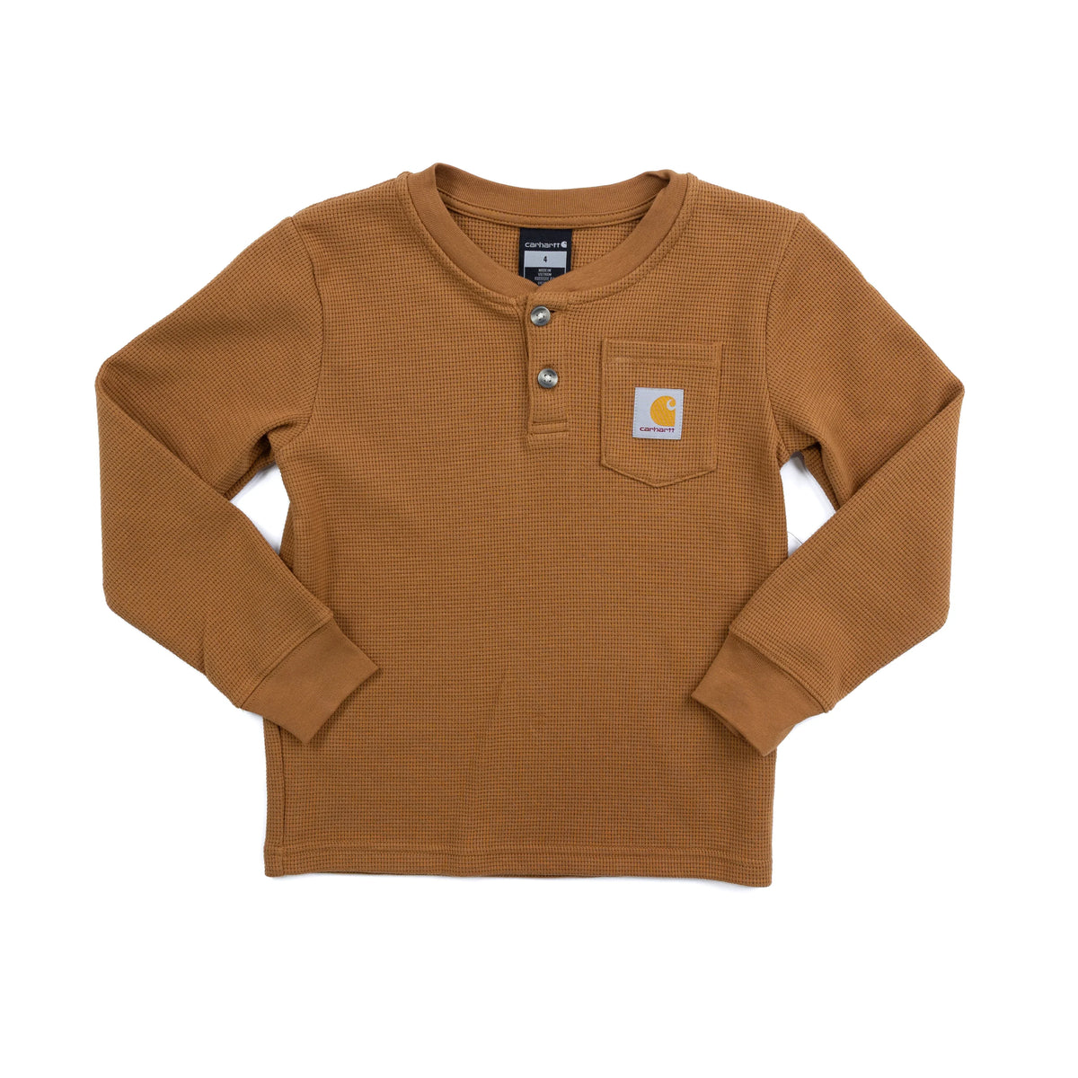 Boy's Carhartt Long Sleeve Henley Pocket T-shirt CA6769-D15