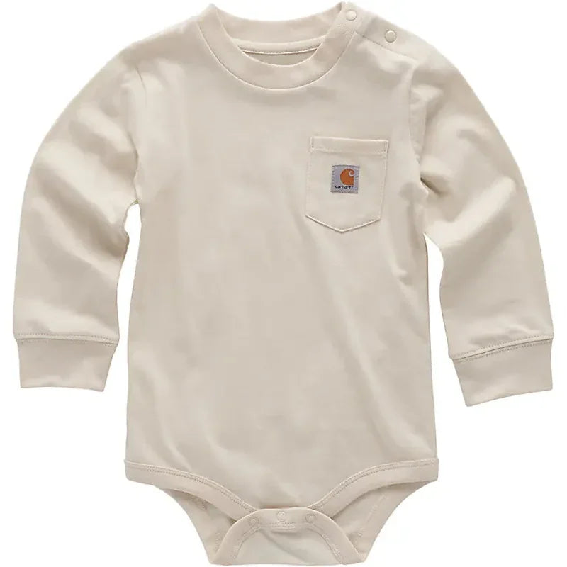 Boy's Carhartt Long Sleeve Pocket Bodysuit CA5011-CA35