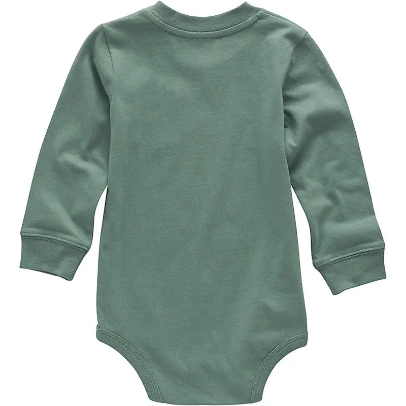 Boy's Carhartt Long Sleeve Pocket Bodysuit CA5011-GH5