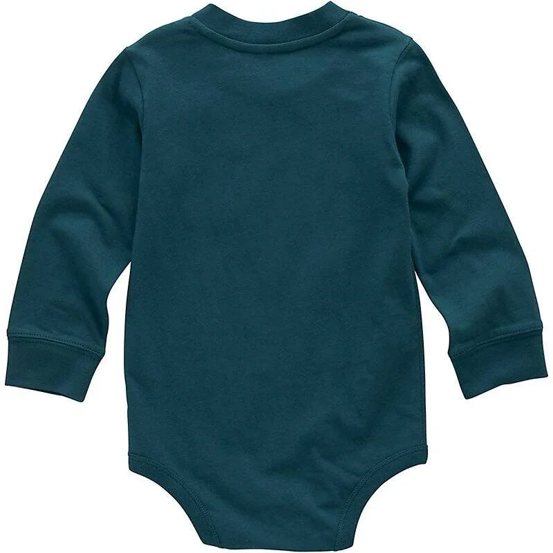 Boy's Carhartt Long Sleeve Pocket Bodysuit CA5011-GM1