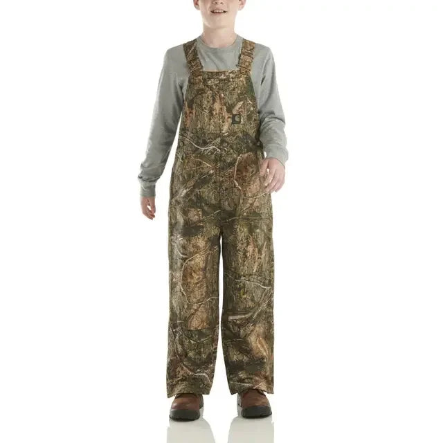 Boy's Carhartt Loose Fit Canvas Insulated Bib - Mossy Oak CM8755-CR27