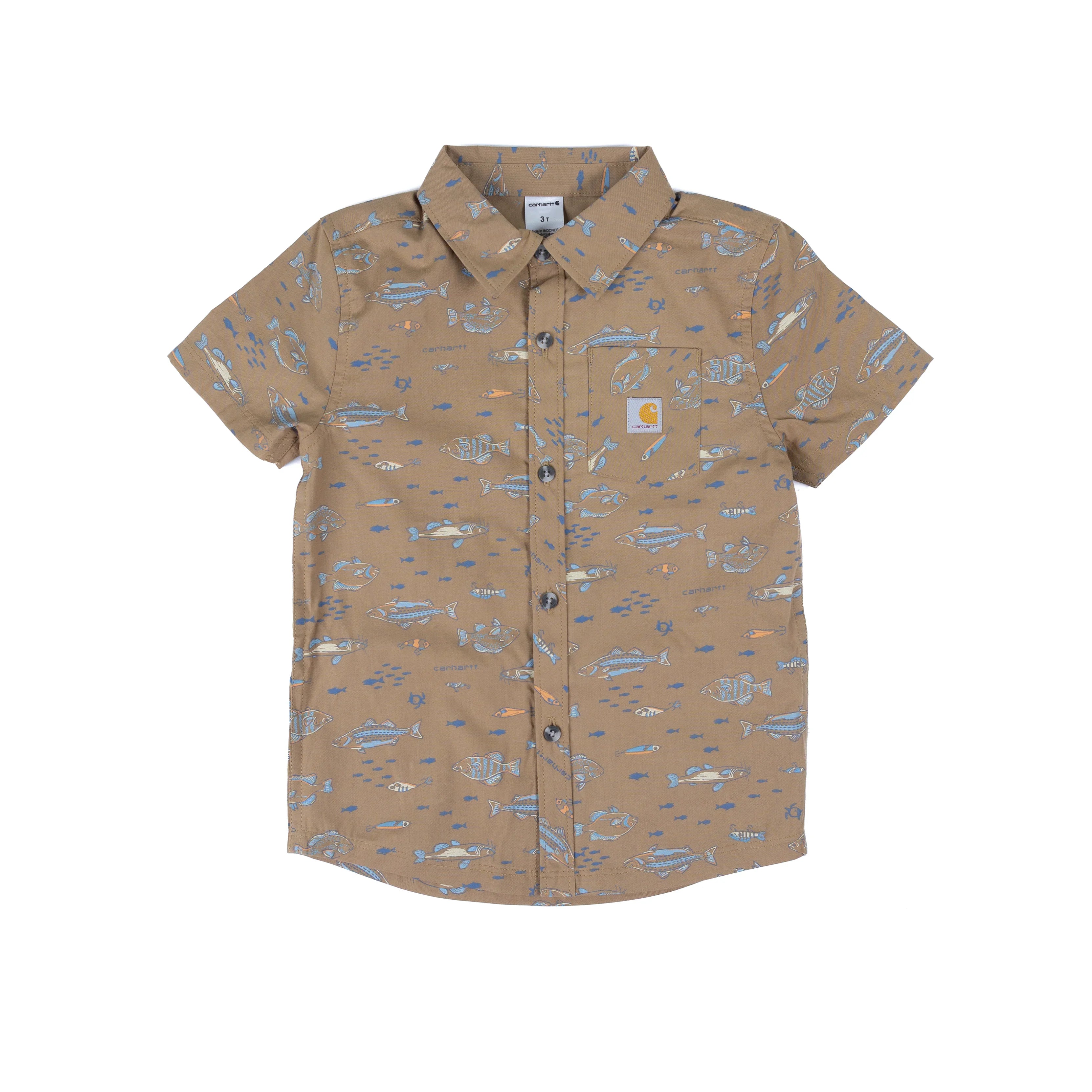 Boy's Carhartt Short Sleeve Button Up and Shorts Set CG8125-HS2