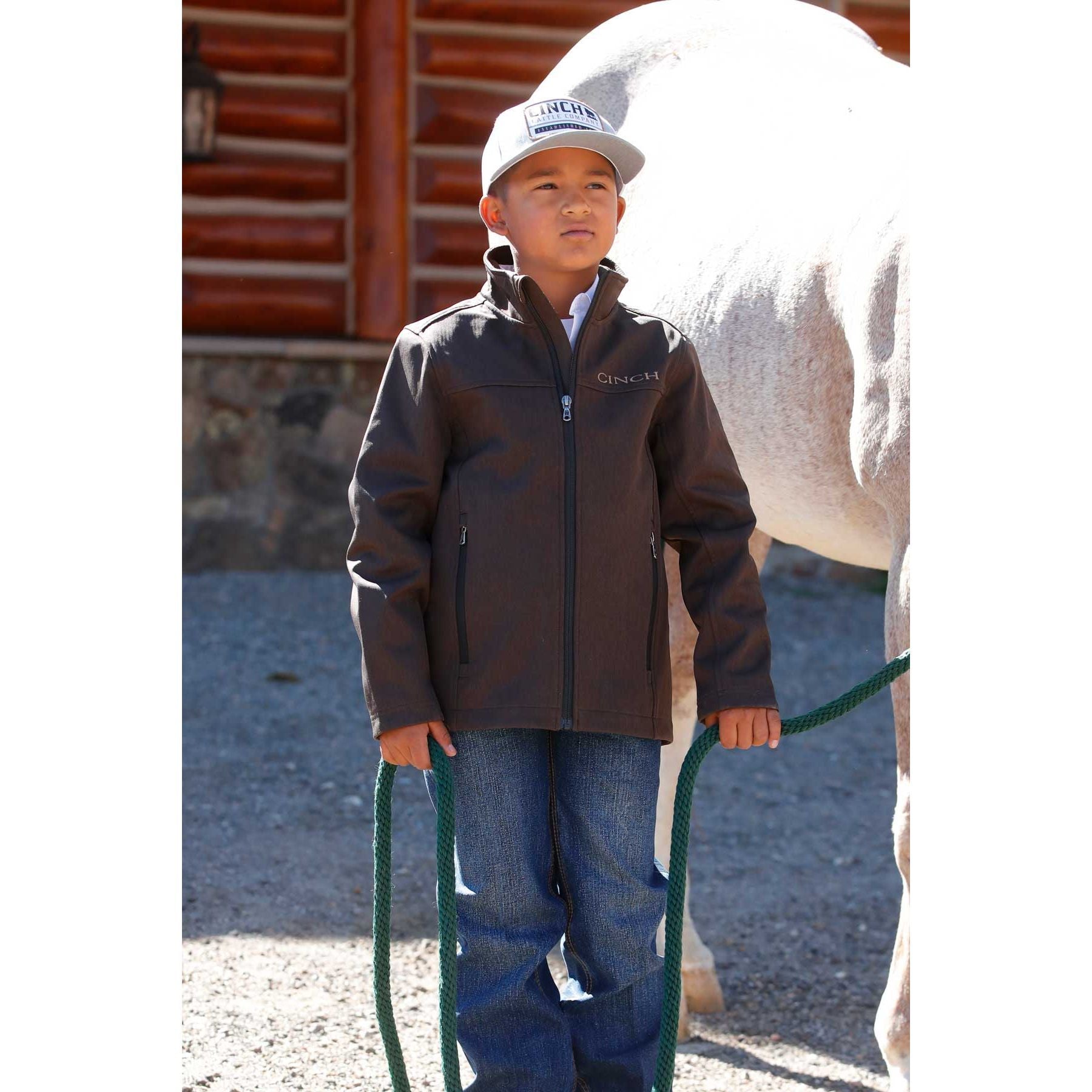 Boy's Cinch Brown Bonded Jacke