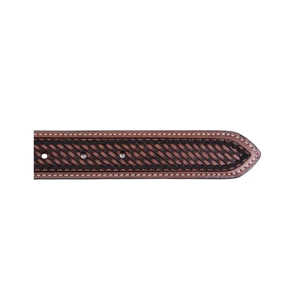 Boy's Cowboy Chrome Brown Cross Gallop Belt 855