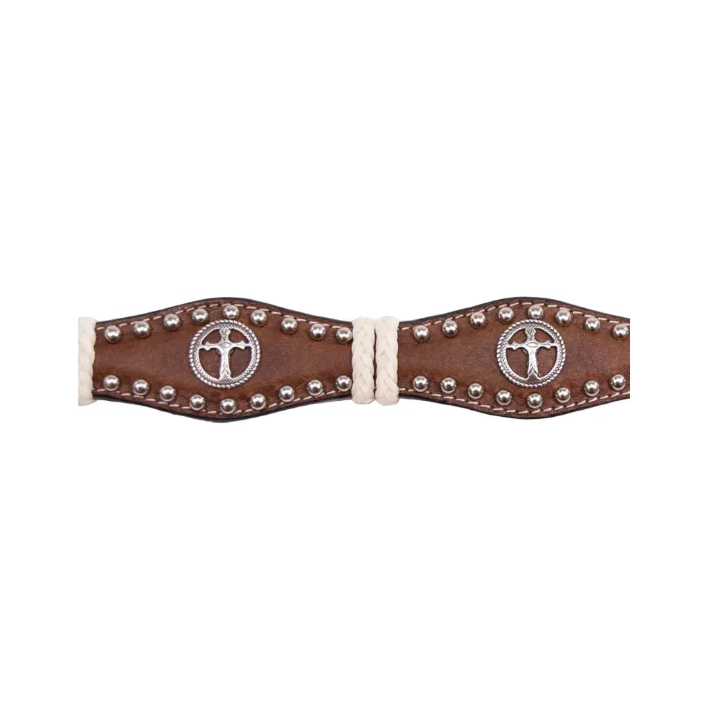 Boy's Cowboy Chrome Brown Cross Gallop Belt 855