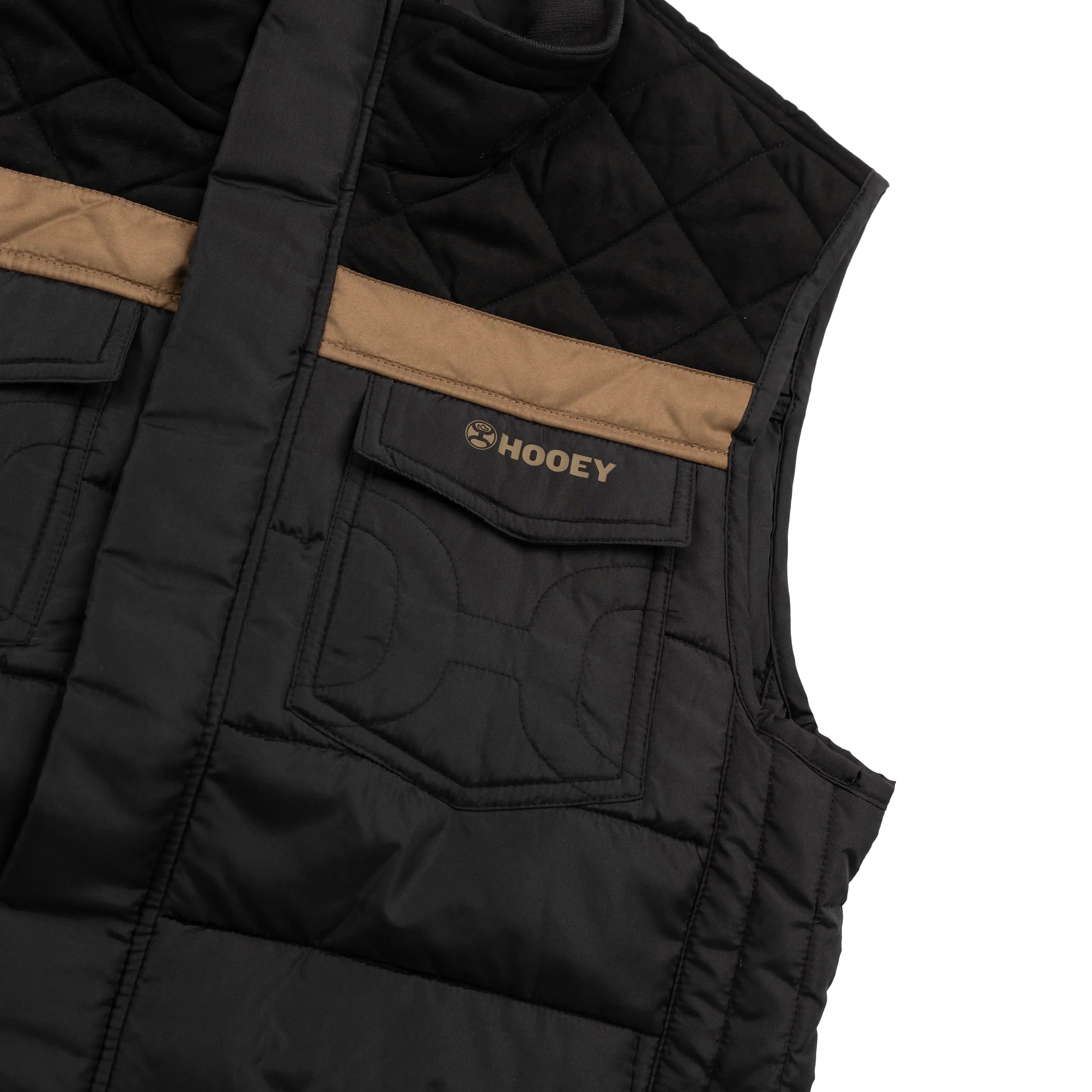 Boy's Hooey Black Packable Puffer Vest