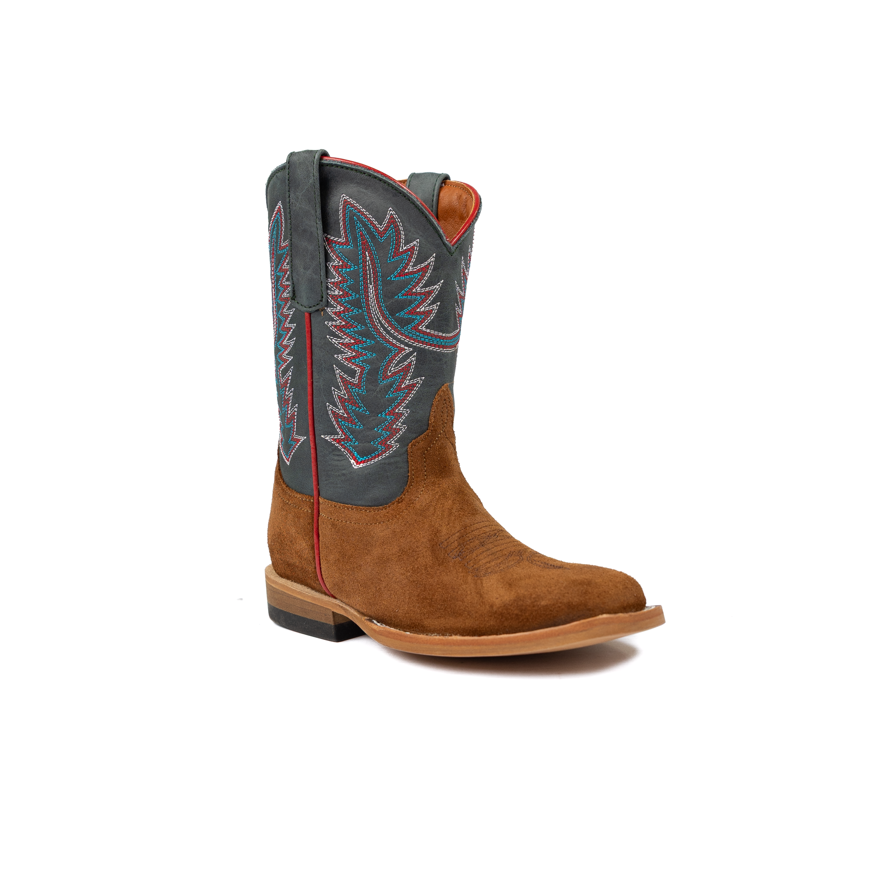 Boy's Horse Power Tobacco Old Suede With Blue Oklahoma Tops HPK8079