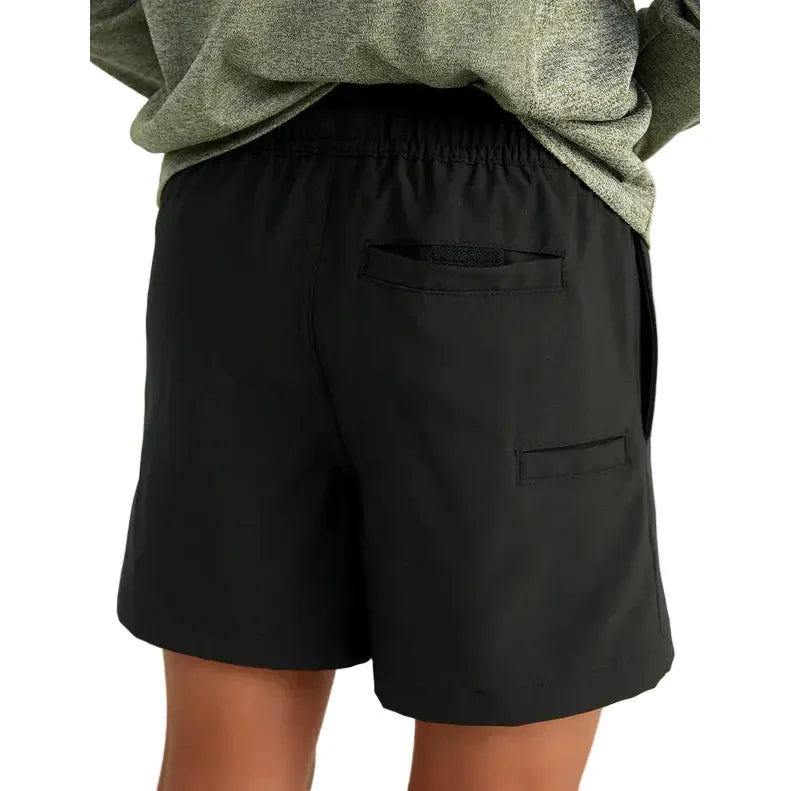 Boy's Huk Black Pursuit Volley Swim Shorts H7200016-001