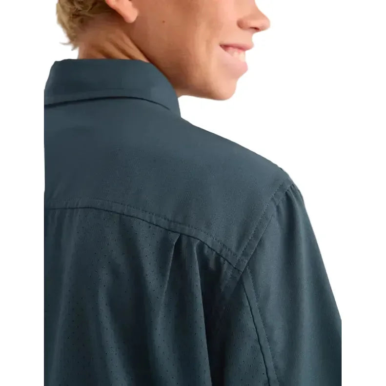 Boy's Huk Sea Storm Tide Point Short Sleeve Button Down Shirt H7150002-408