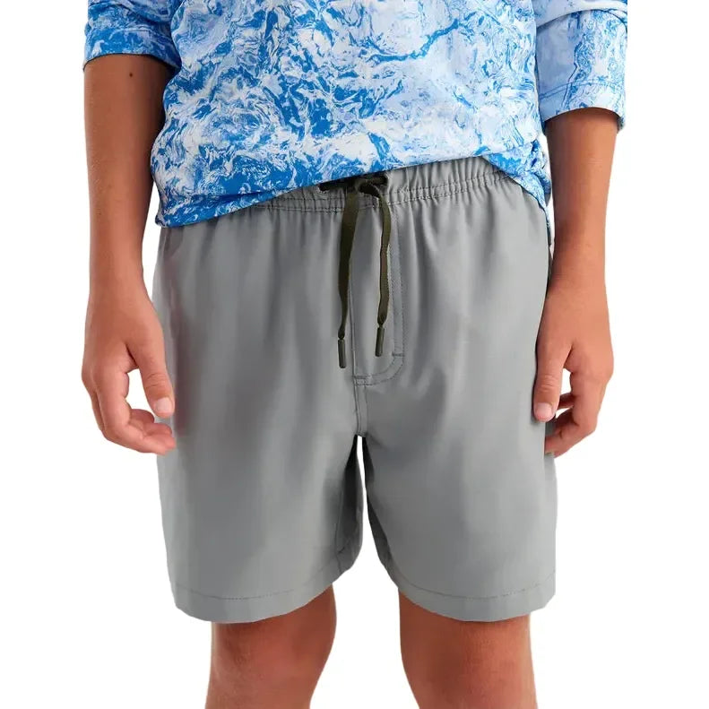 Boy's Huk Sharkskin Pursuit Volley Swim Shorts H7200016-028