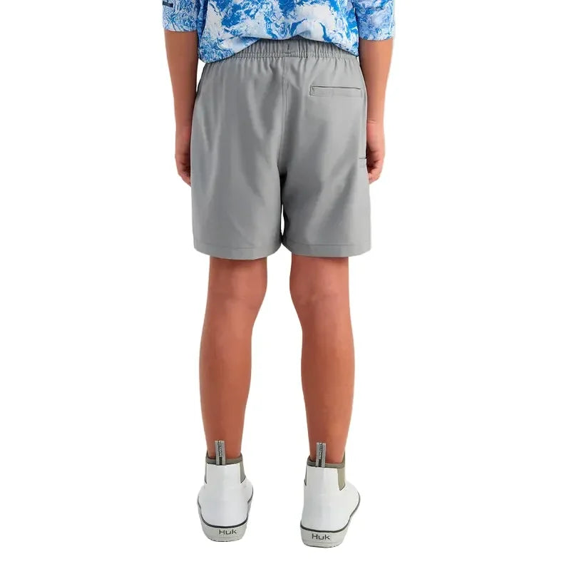 Boy's Huk Sharkskin Pursuit Volley Swim Shorts H7200016-028
