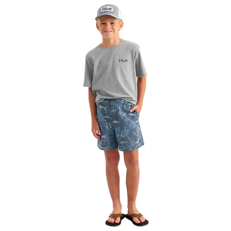 Boy's Huk Shoreside Printed Shorts H7200035-415