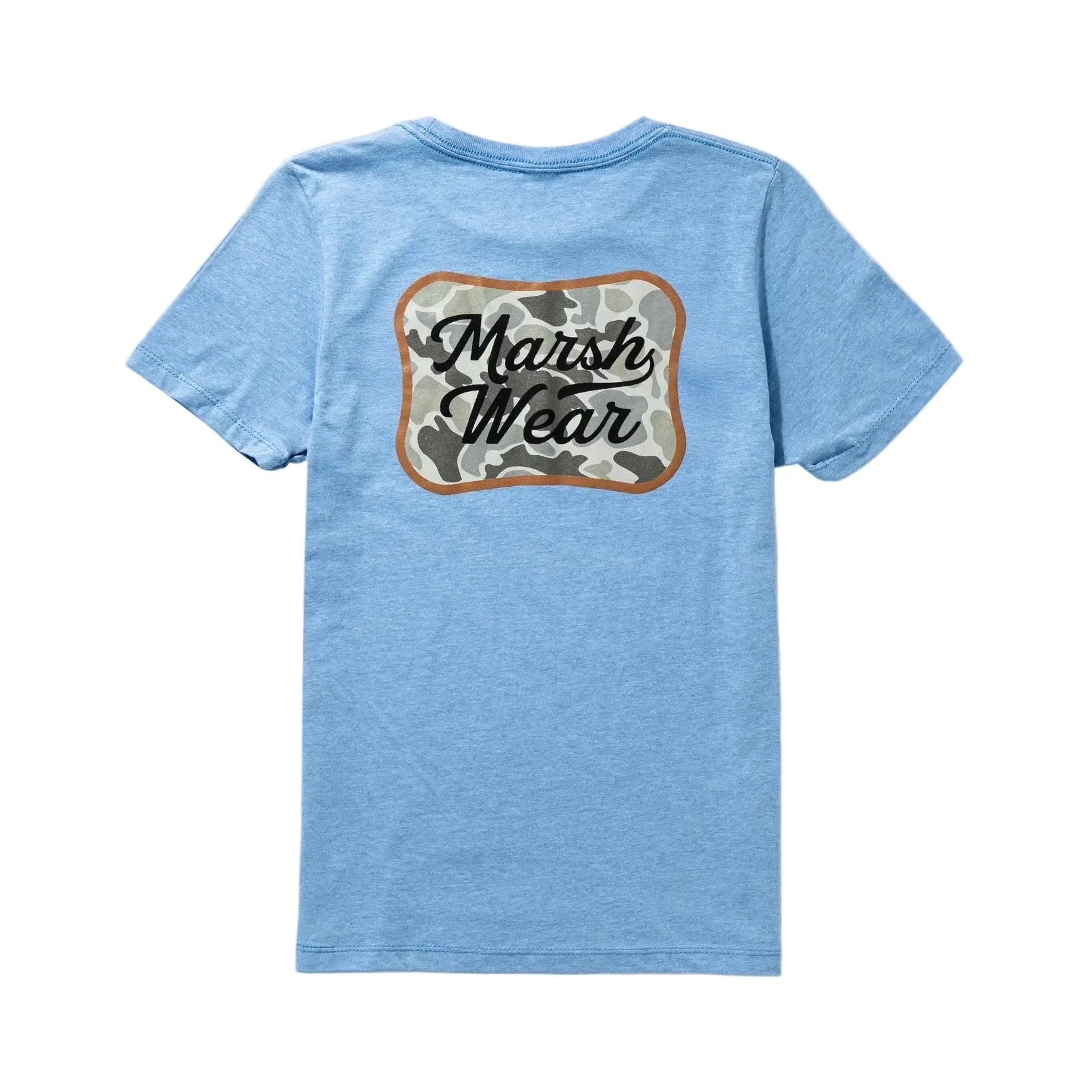 Boy's Marsh Wear Light Blue Heather Roadside Short Sleeve T-shirt BWT4029-LBLH