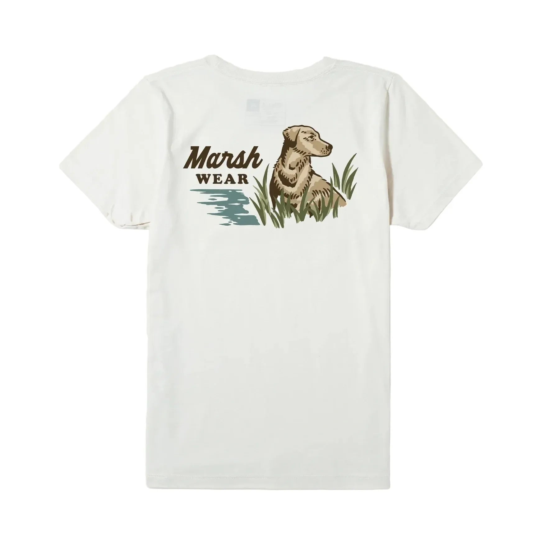 Boy's Marsh Wear Natural Heather Heritage Lab Short Sleeve T-shirt BWT4027-NATH