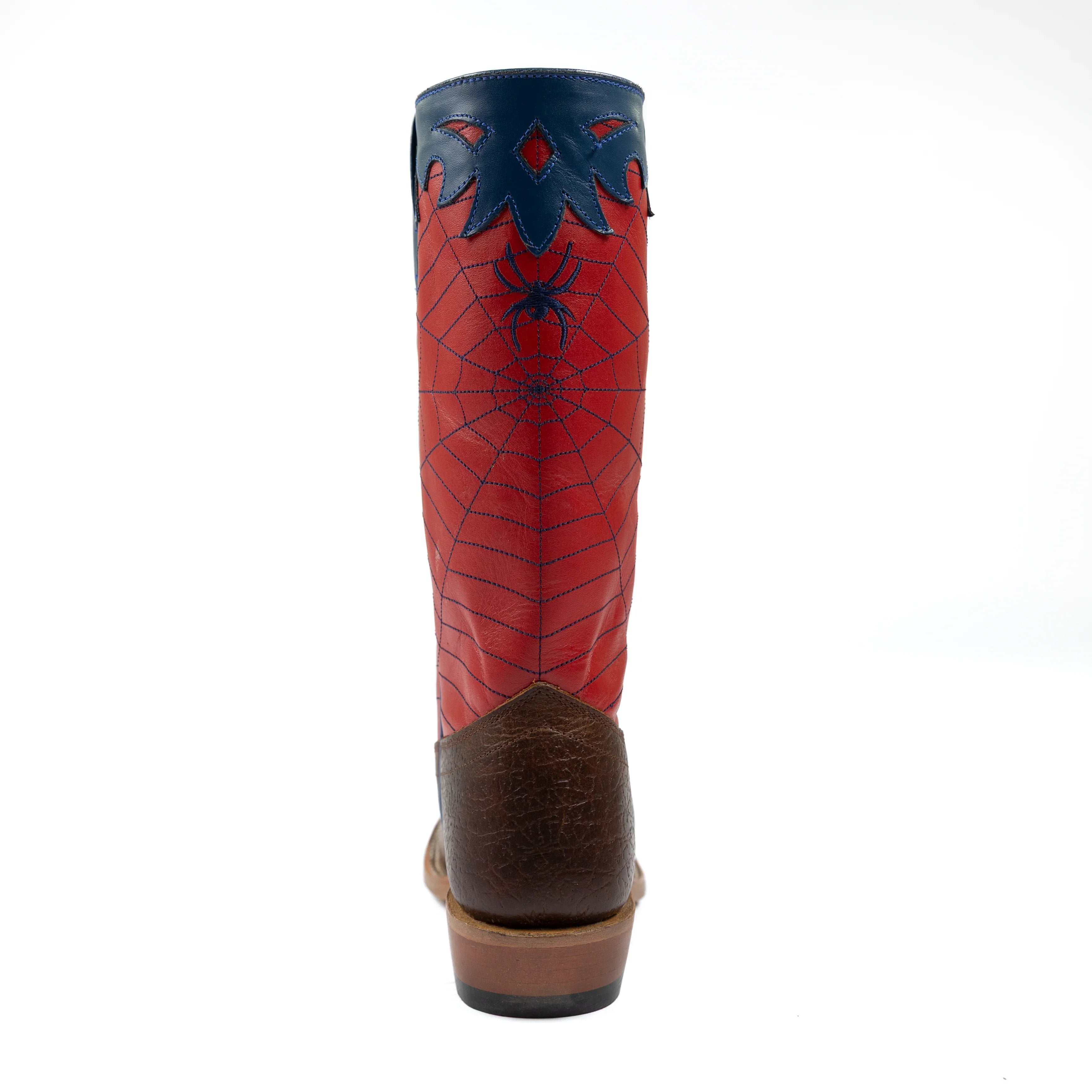 Boy's Olathe Red and Blue Spiderman Western Boots OK42