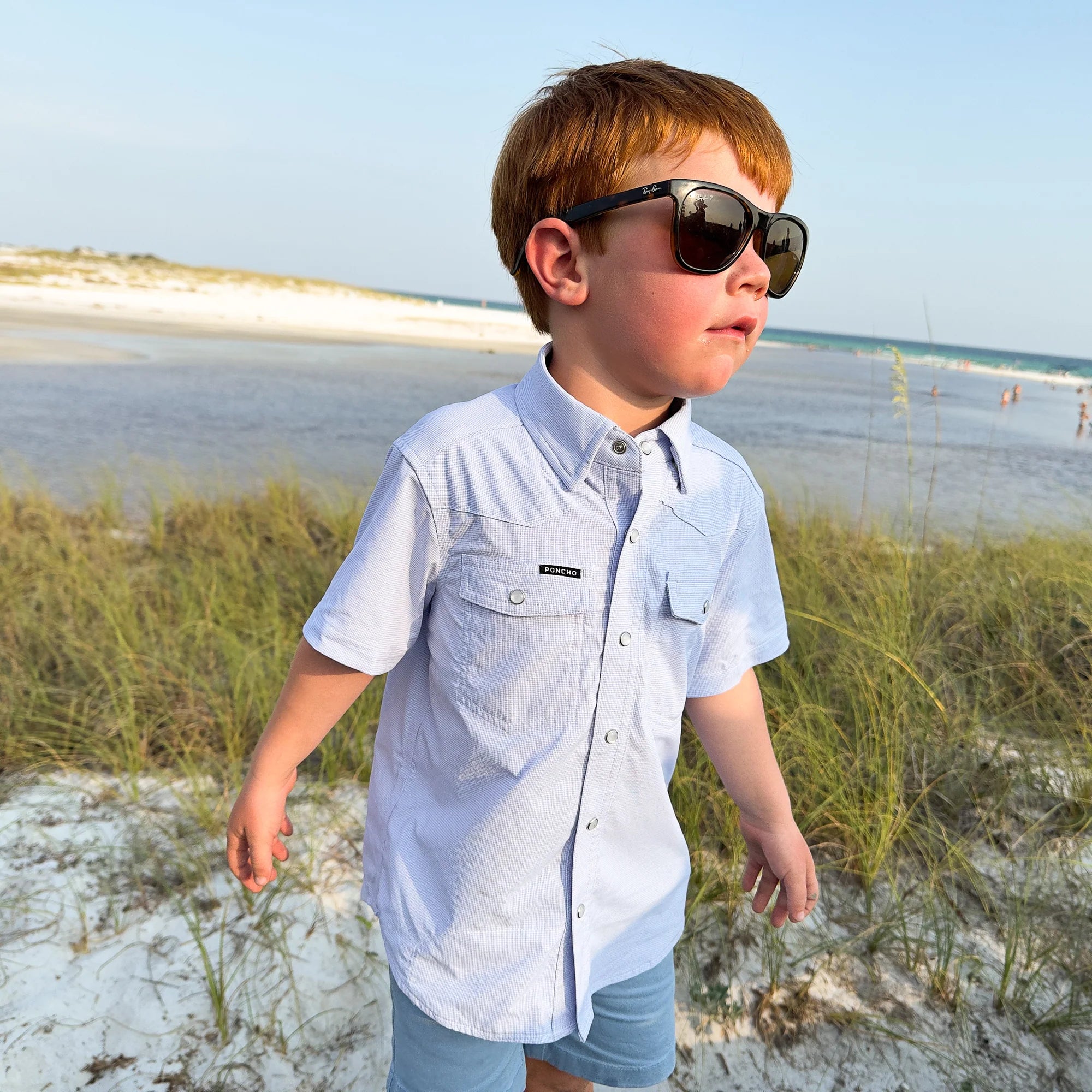 Boy's Ponch "Head Honcho" Snap Up Shirt