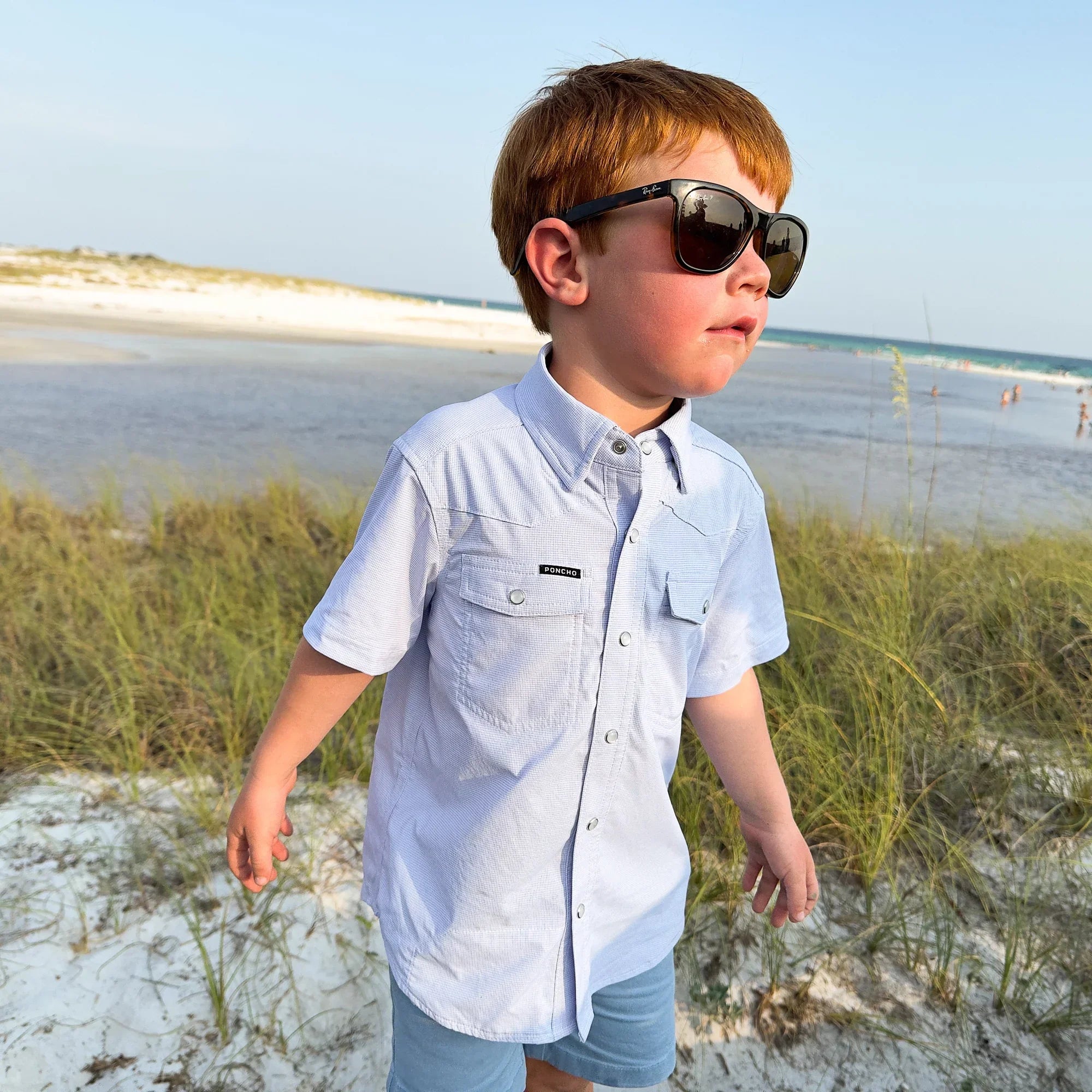 Boy's Ponch "Head Honcho" Snap Up Shirt