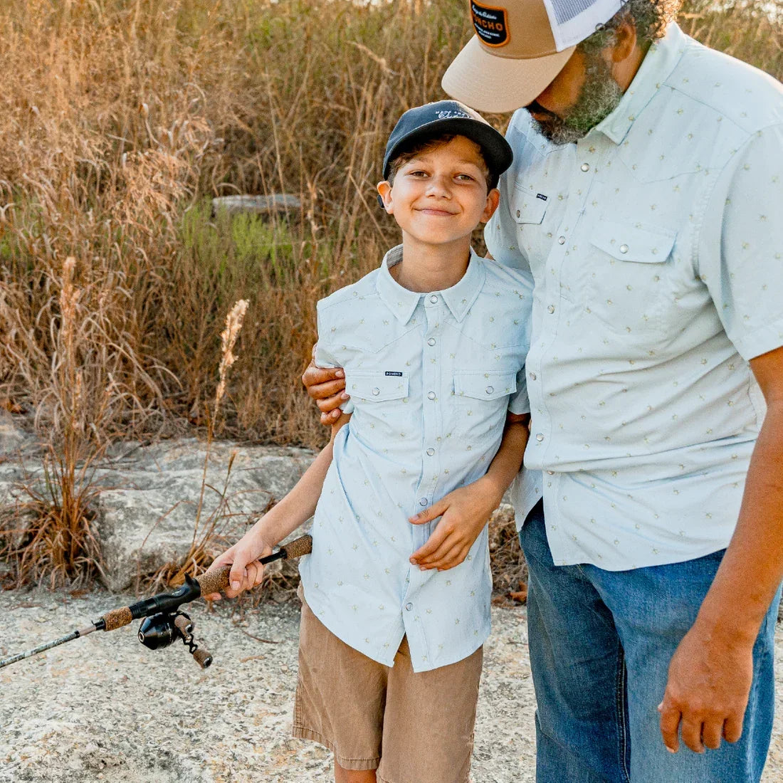 Boy's Poncho "The San Carlos" Short Sleeve Snap Shirt