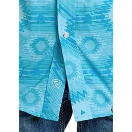 Boy's Rock & Roll Aztec Short Sleeve Shirt BBN3S06482 - Crazy House Western Wear