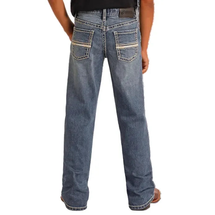 Boy's Rock and Roll Denim Bootcut Jeans BB0BD06136