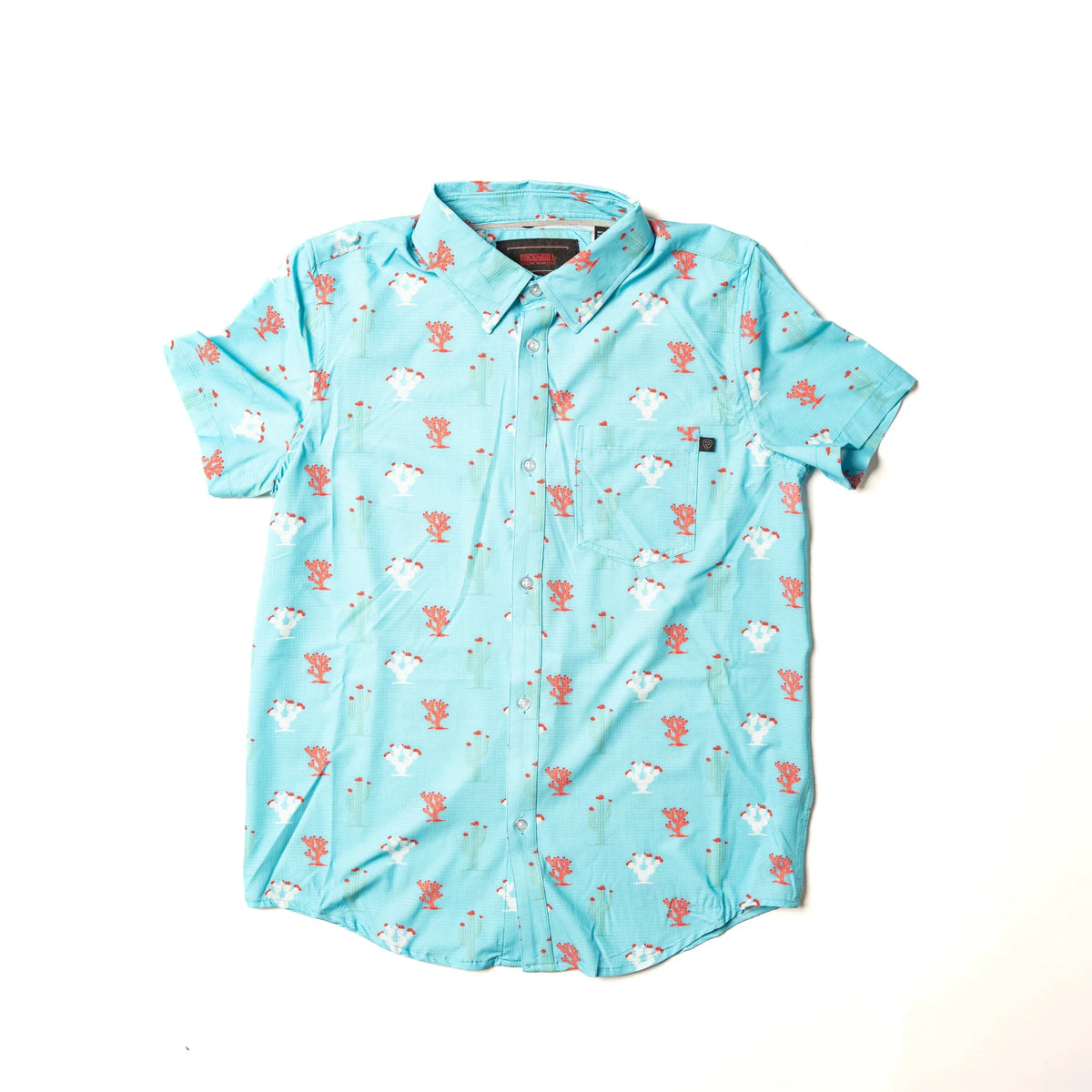 Boy's Rock and Roll Single Pocket Tek Button Up Shirt BBB3S06440 - Crazy House Western Wear