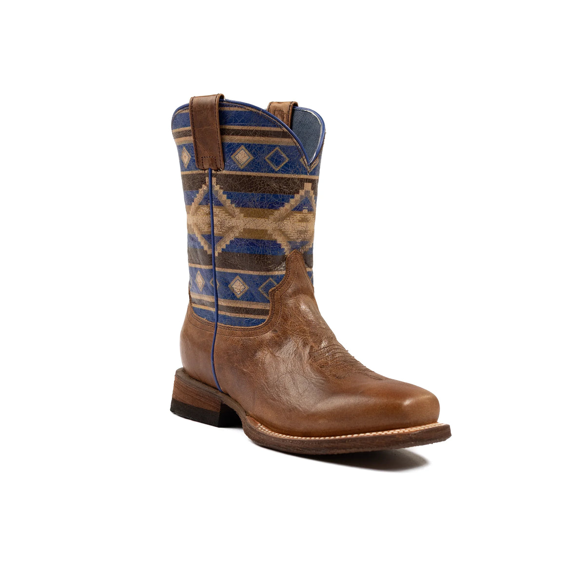 Boy's Roper Square Toe Printed Aztec Western Boot 09-018-7022-8508