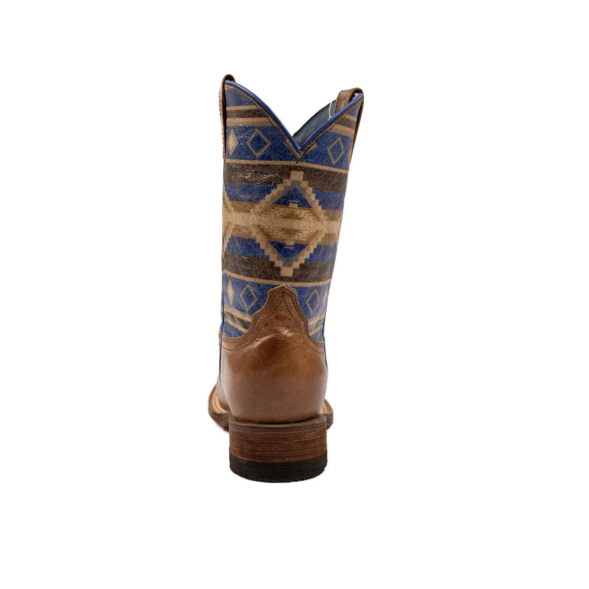 Boy's Roper Square Toe Printed Aztec Western Boot 09-018-7022-8508