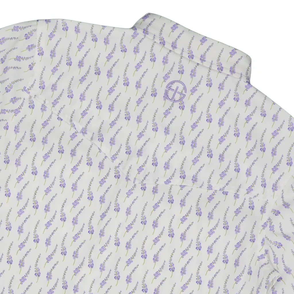 Boy's SanJac Short Sleeve Lone Star Bloom Performance Pearl Snap Shirt YTH-SS-BLBON
