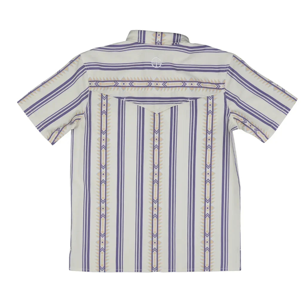 Boy's SanJac Short Sleeve The Alpine Performance Pearl Snap Shirt YTH-SS-ALPN