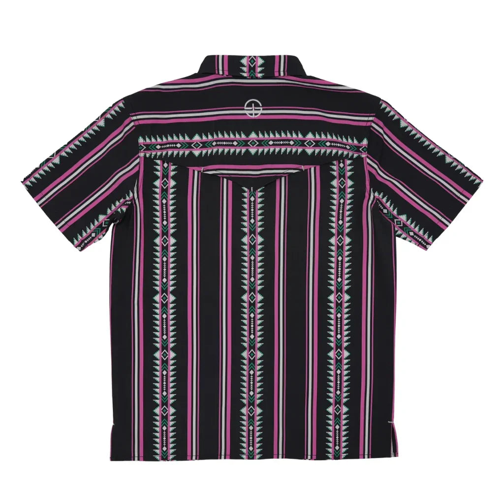 Boy's SanJac The Roswell Short Sleeve Performance Pearl Snap Shirt YTH-SS-RWELL