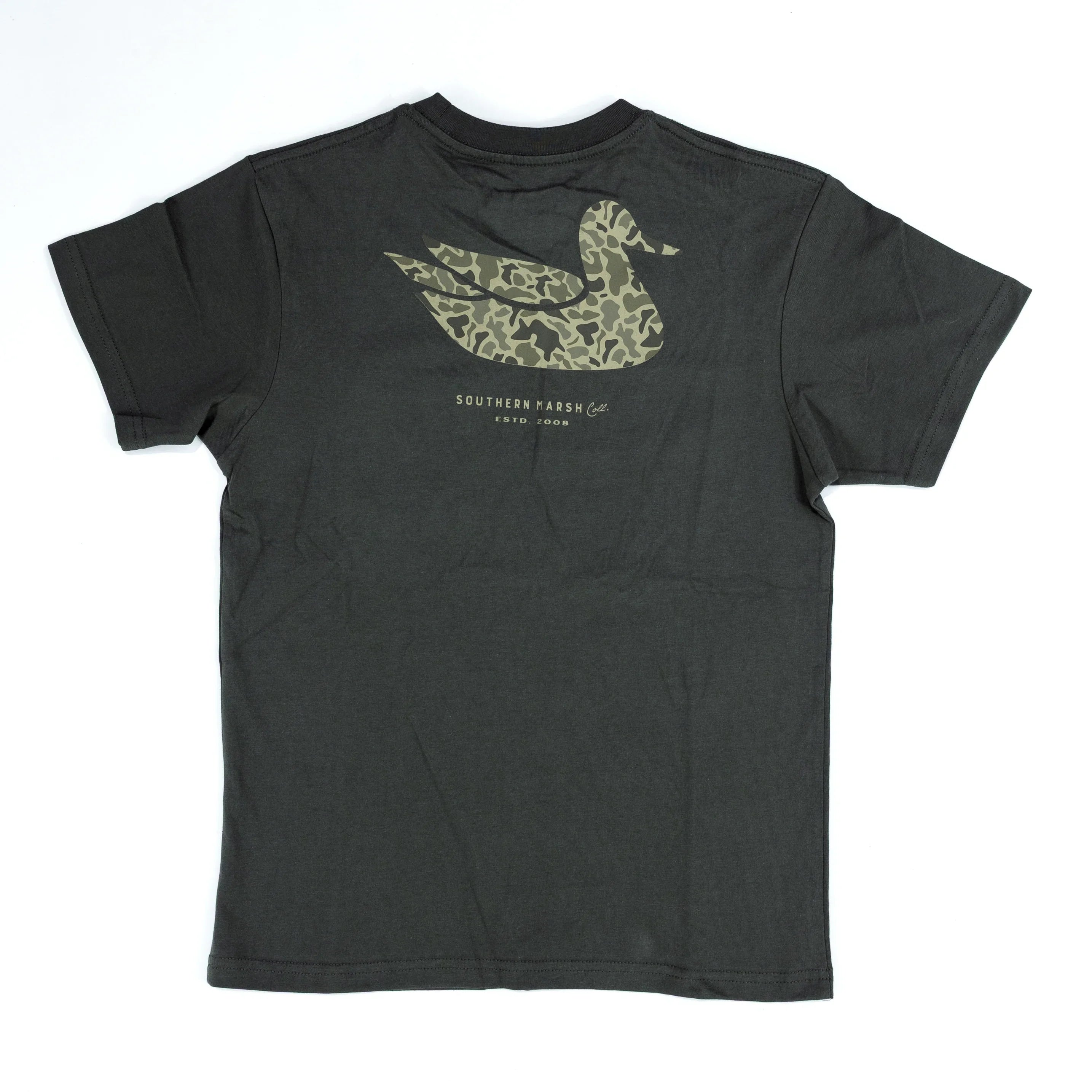 Boy's Southern Marsh Grey Duck OG Camo T-shirt YADOC-IGY