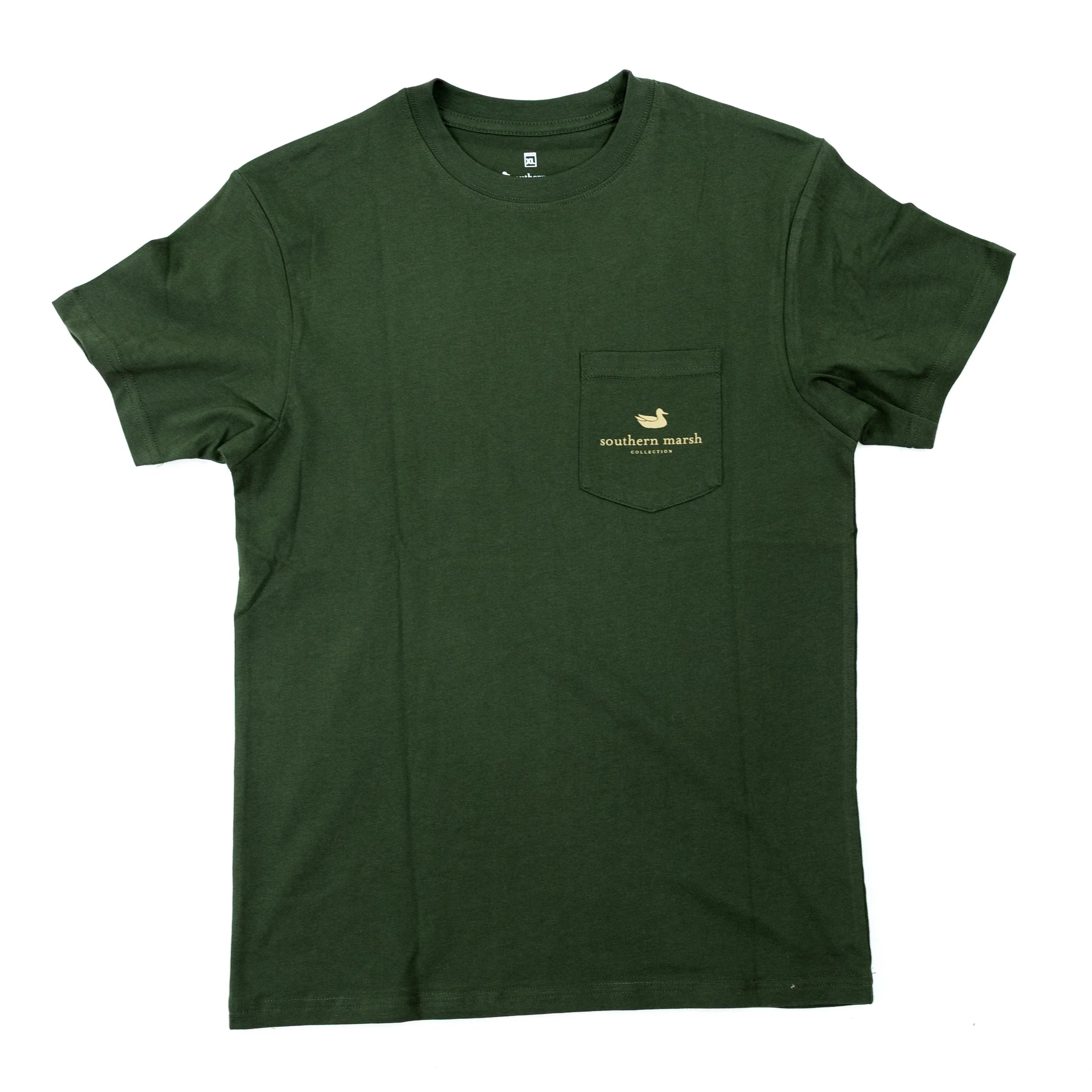 Boy's Southern Marsh Olive Green Eight Point Tee YA8PT-DLV