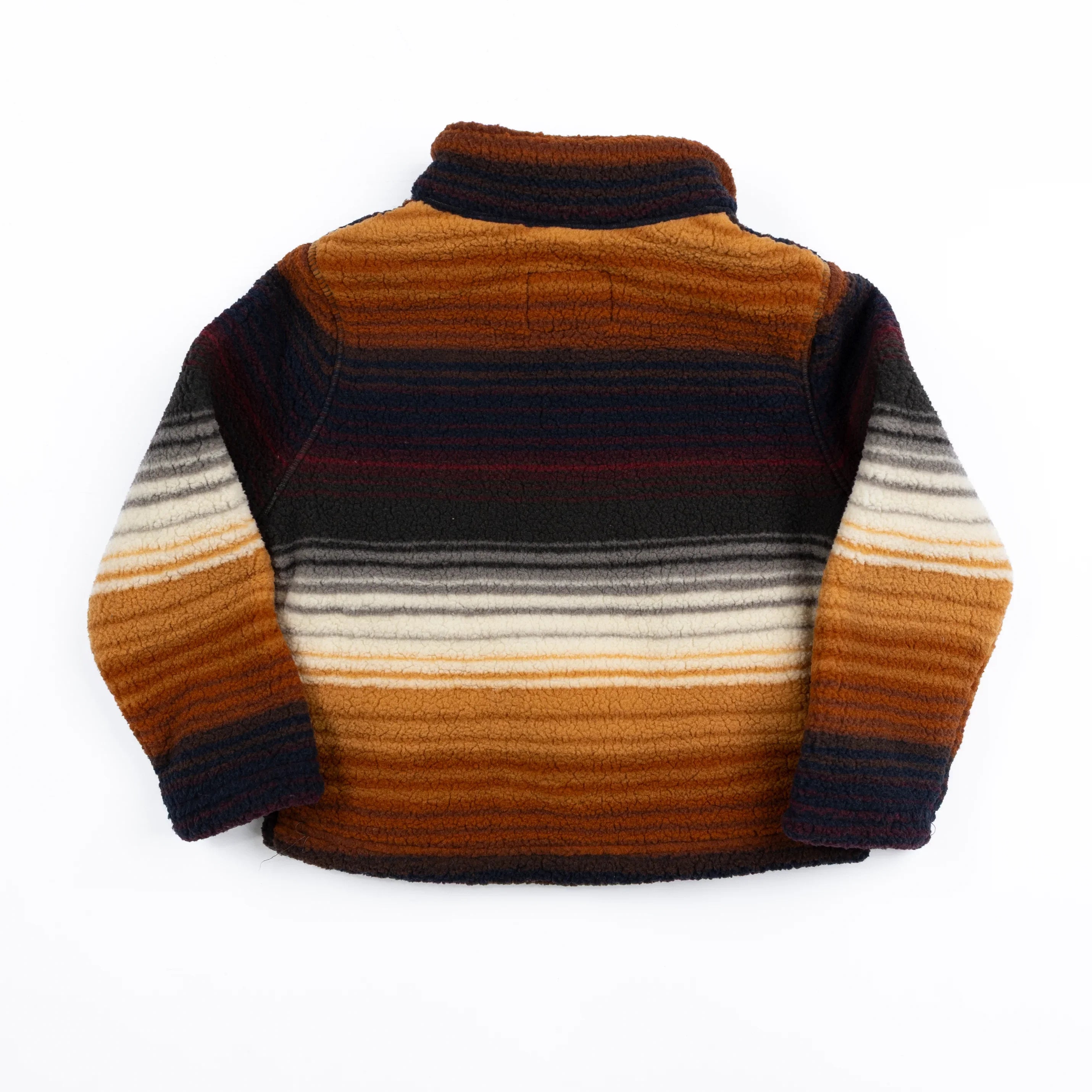Boy's Wrangler Brown Multi Stripe Fleece Pullover