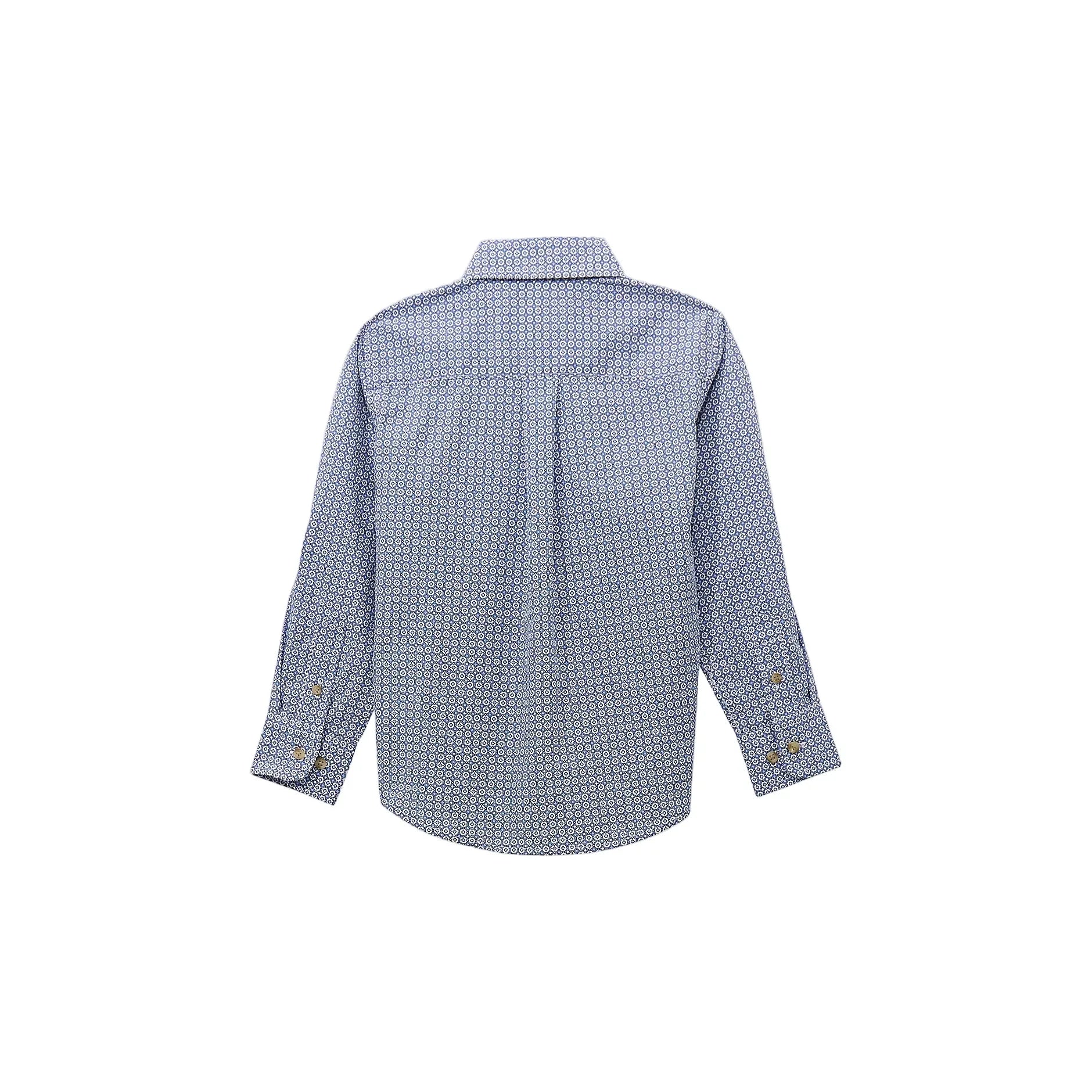 Boy's Wrangler Classic Button-Down Print Shirt