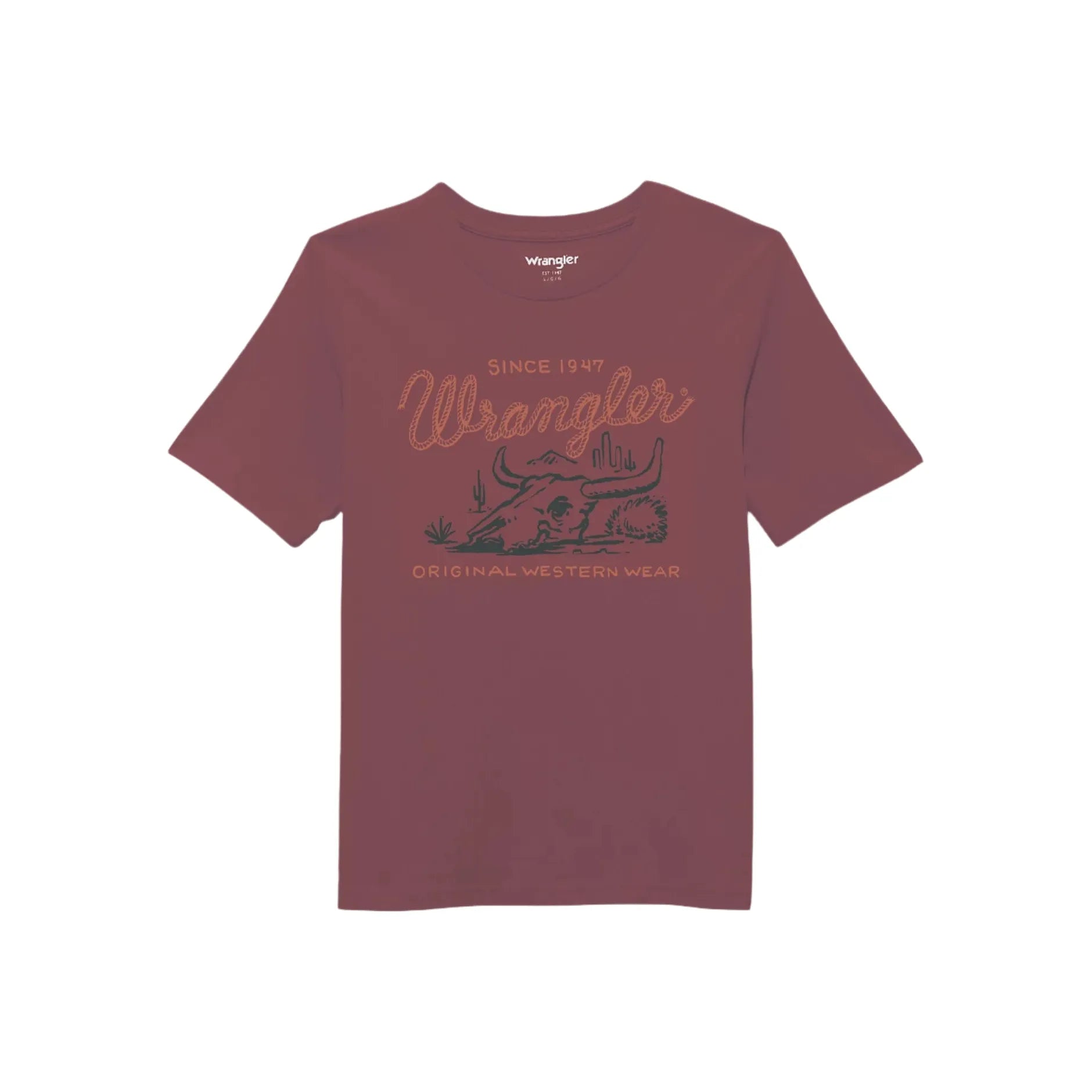 Boy's Wrangler Logo Front Graphic T-Shirt 112361854 - Crazy House Western Wear