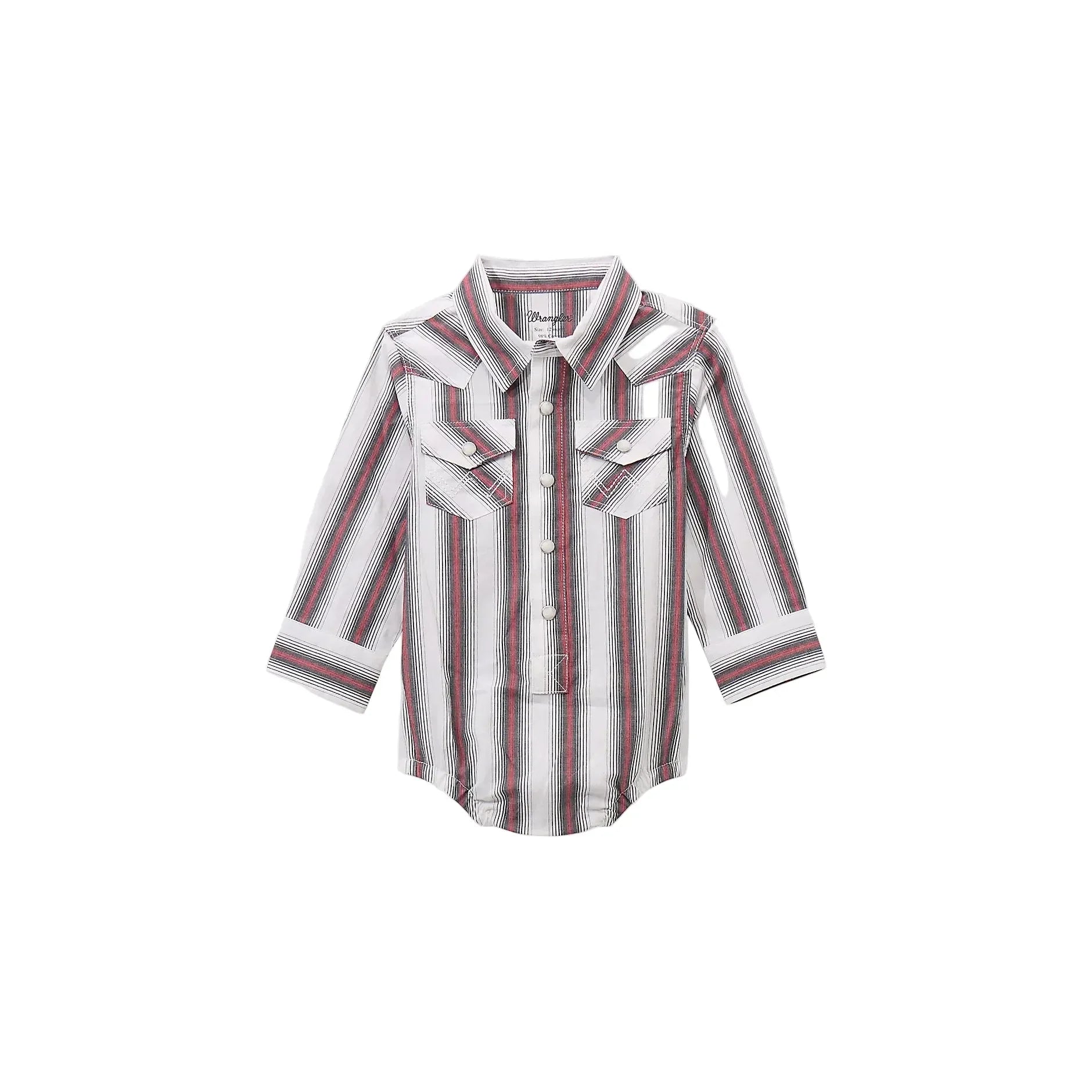 Boy's Wrangler Long Sleeve Western Snap Bodysuit