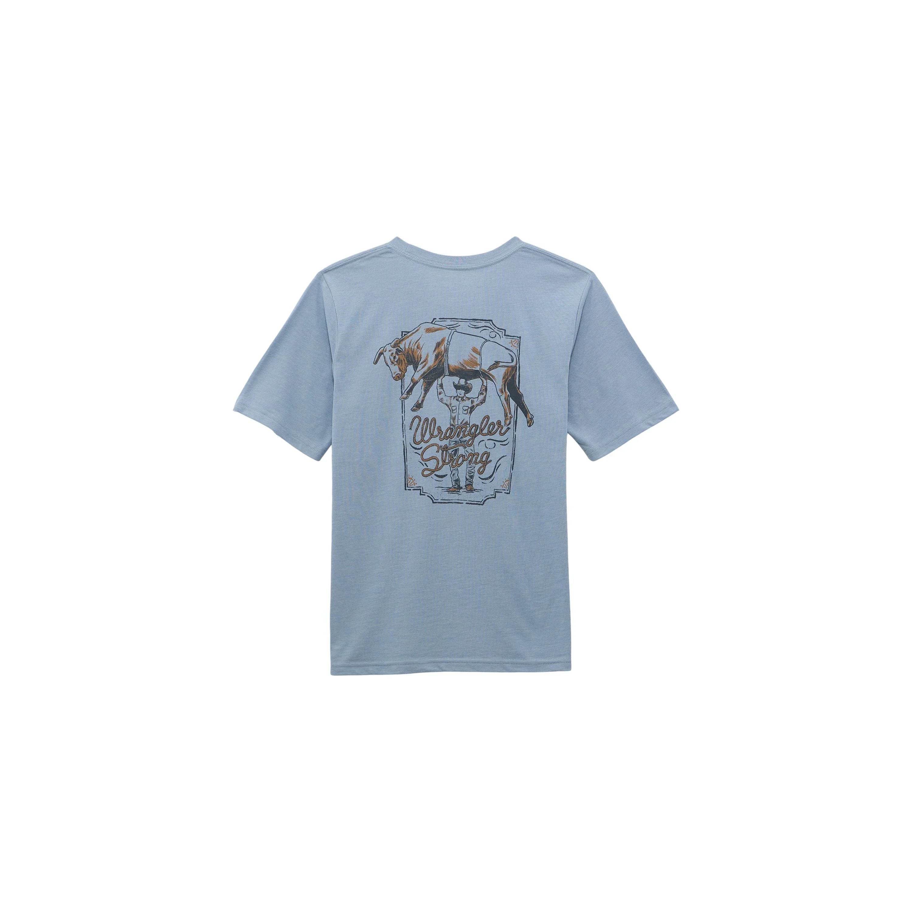 Boy's Wrangler Short Sleeve T-shirt Ashley Blue Heather 112368714