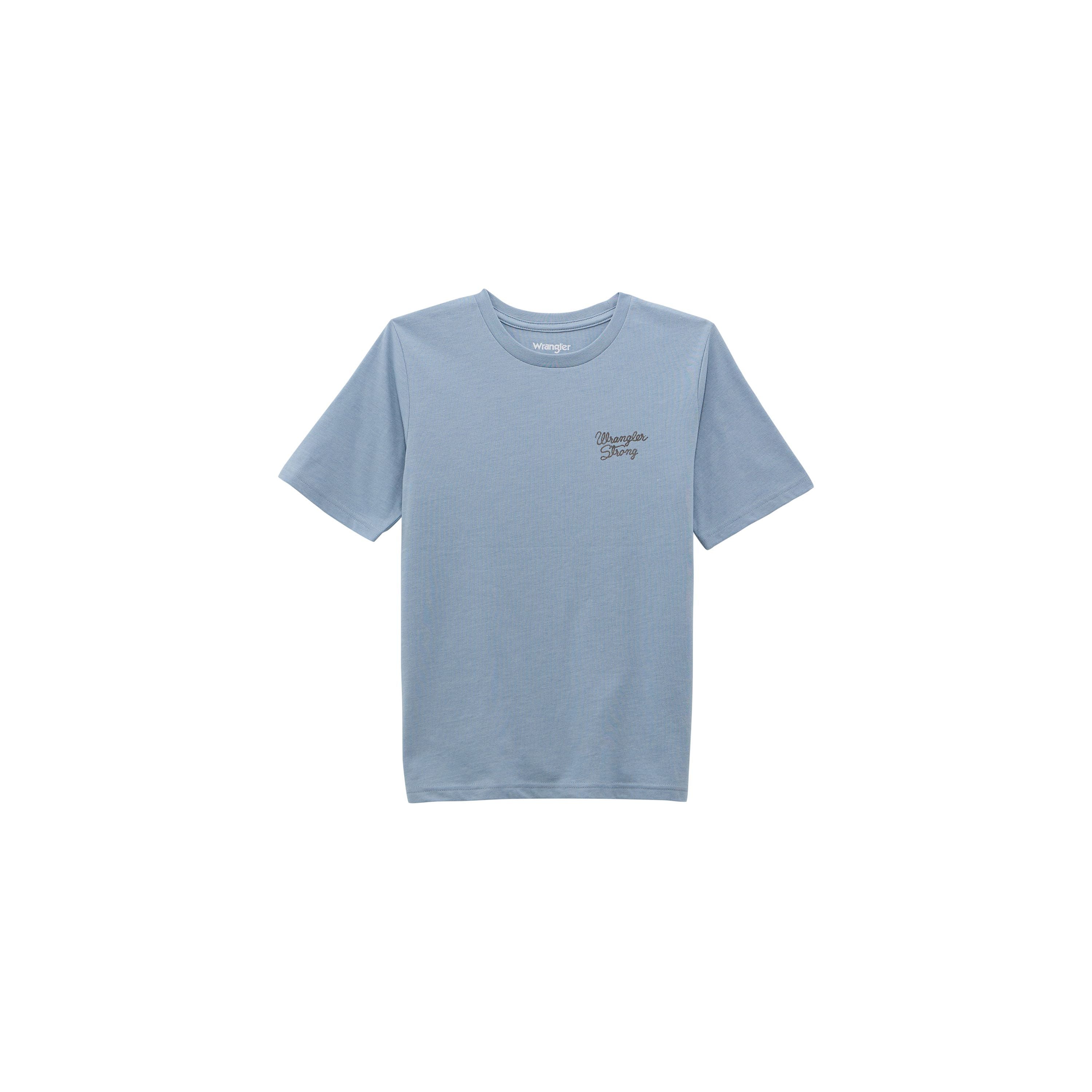 Boy's Wrangler Short Sleeve T-shirt Ashley Blue Heather 112368714