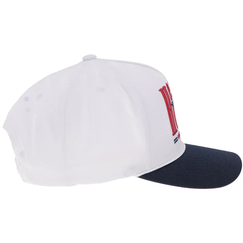 Boy's Youth Hooey "Wild Ride" White/Navy and Red Cap 2669T-WHNV-Y