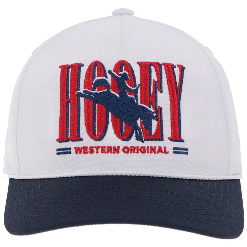 Boy's Youth Hooey "Wild Ride" White/Navy and Red Cap 2669T-WHNV-Y