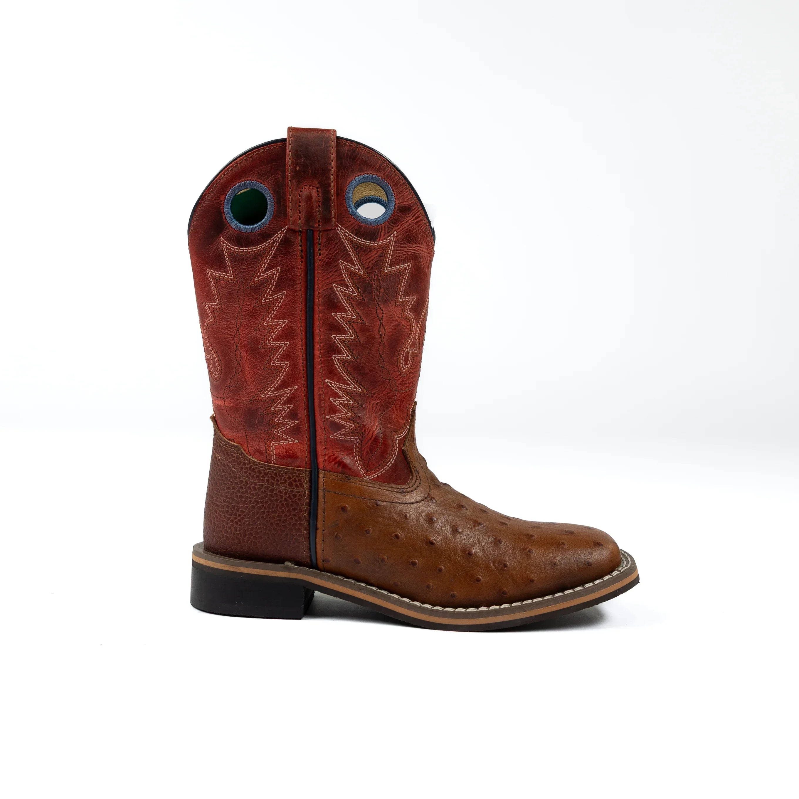 Boy's Youth Smoky Mountain Red Square Toe Boots