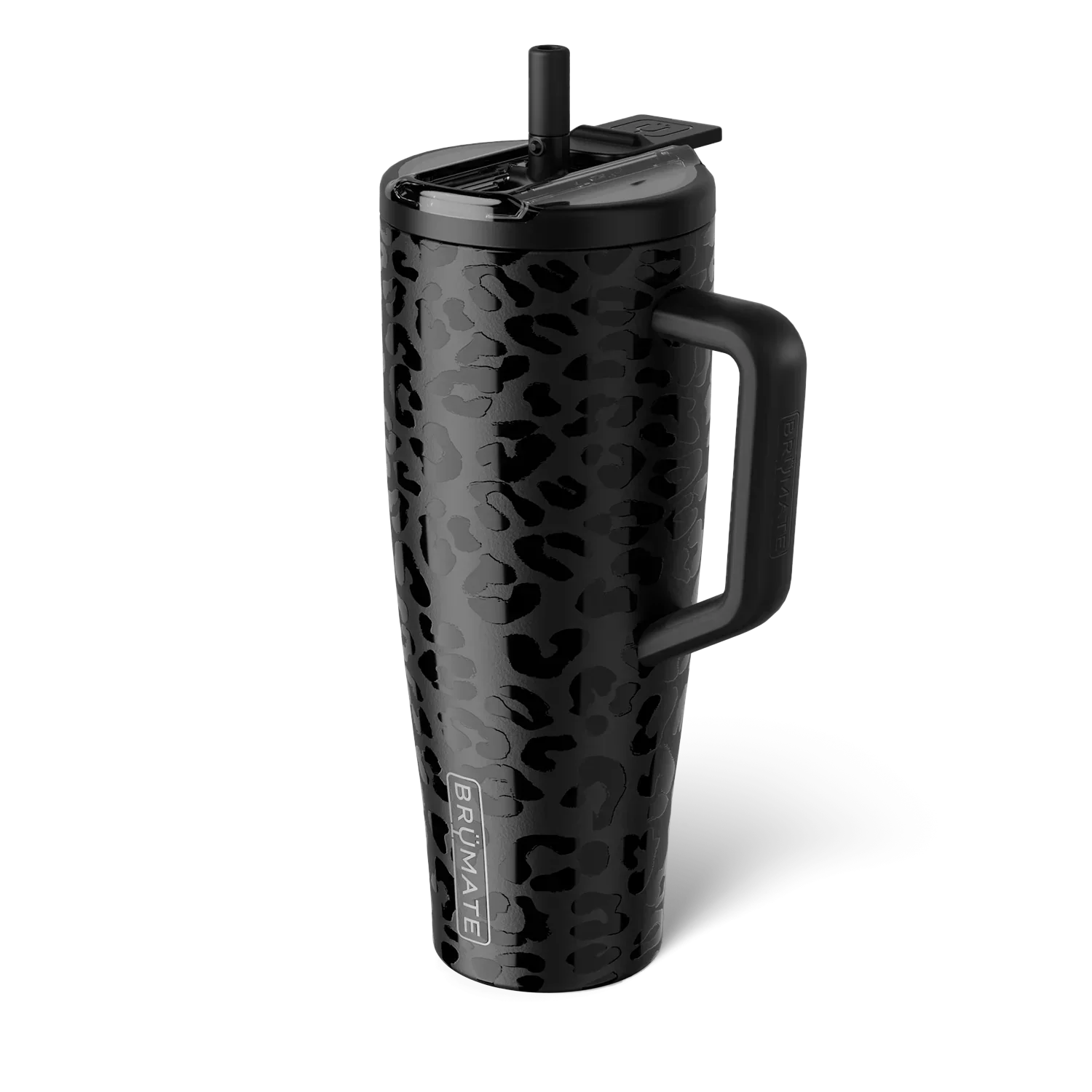 Brumate Era Flip 40oz Onyx Leopard Spill Proof Tumbler DWEF40OXL