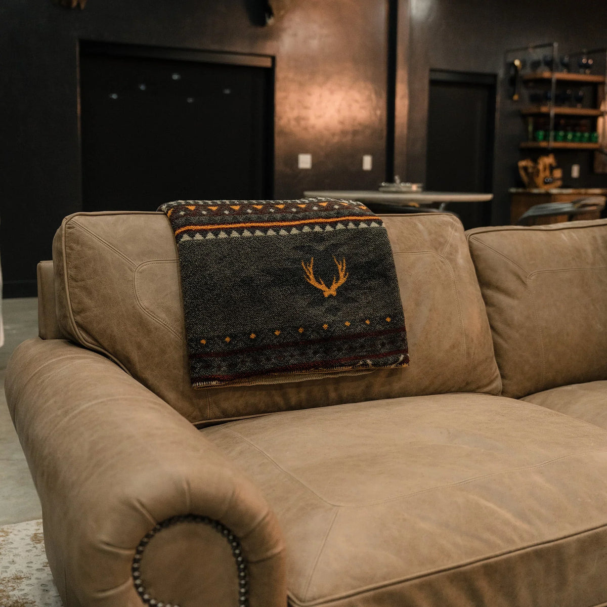 Burlebo Western Aztec Fireside Sherpa Blanket