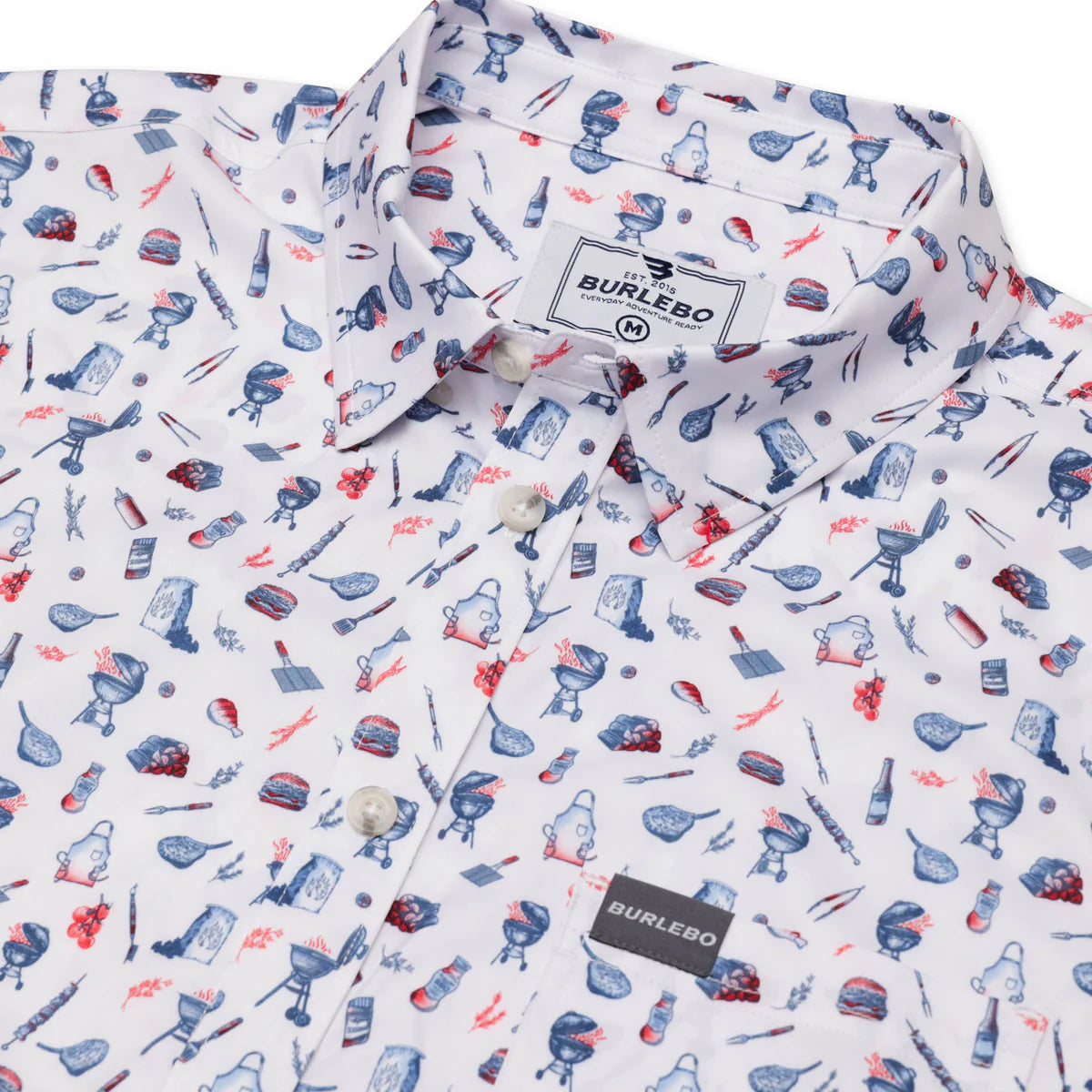 Men's Burlebo Performance Button Up - Grillmaster PBU-GRILL - Crazy House Western Wear