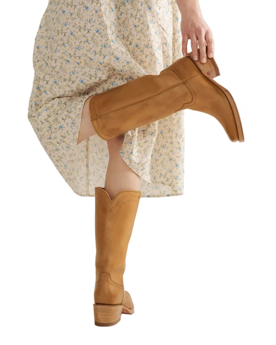 Tecovas Women's Camel Cowhide The Charlie Cutter Toe Boots W20060CML