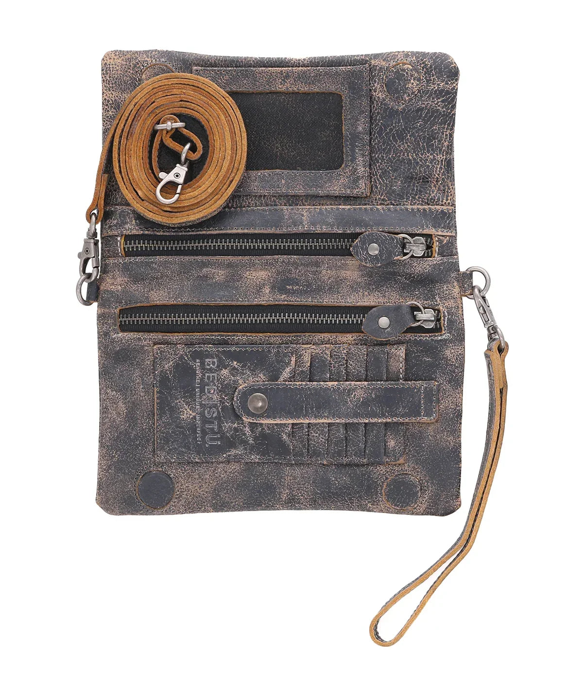 Women's Bedstu Black Lux Crossbody Bag A621040